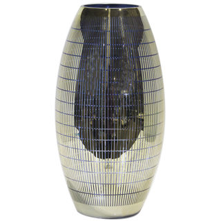 Декаративная ваза из стекла с золотым напылением 155*155*300